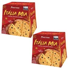 Kit com 2 Panetone Frutas Italia Mia 400g Vegano - Romanato