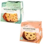 Kit com 1 Panetone Frutas + 1 Panetone Gotas Veganttone 400g Vegano Certificado - Romanato