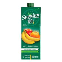 Suco Mix Maçã Laranja e Banana 100% 1L - Suvalan