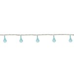 Pisca Pisca com 20 Leds Bola Azul Claro Cordão Incolor 2,30m 120V