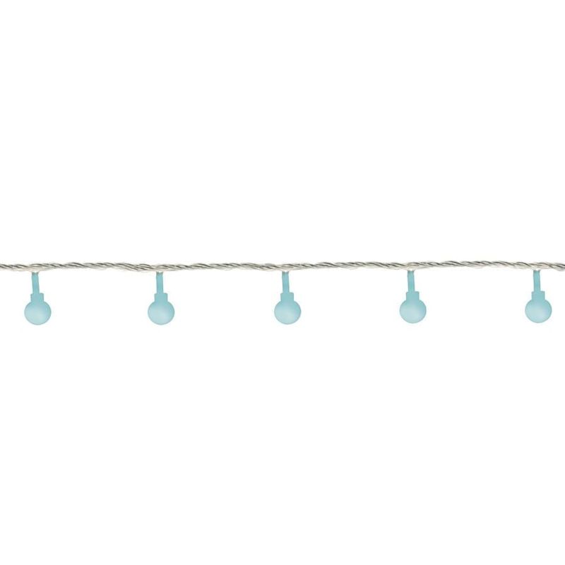 Pisca Pisca com 20 Leds Bola Azul Claro Cordão Incolor 2,30m 120V