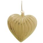 Bola de Vidro Coração Azul Claro 8 cm (Bolas de Vidro) - 4 Peças