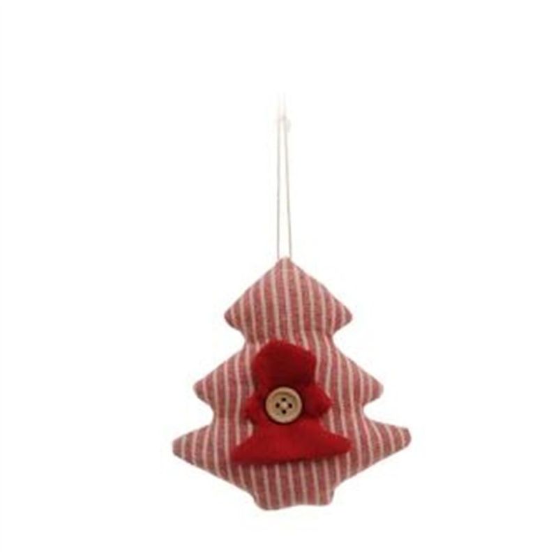 Enfeite para Pendurar - Árvore de Natal 10cm (Patchwork Color) - 3 Un