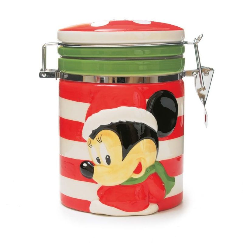 Pote Bomboniere Minnie Vermelho e Verde (Disney)