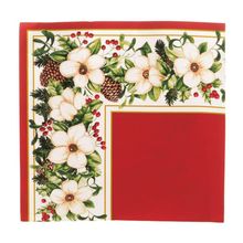 Guardanapo de Natal Flores Vermelho 32,5X32,5cm (Guardanapo de Natal s) com 20 Folhas