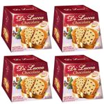 Kit com 4 Panetone Gotas de Chocolate 400g - Di Lucca