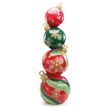 Bolas Natalinas Empilhadas Decorativo 90cm - 1 Un