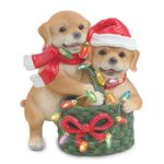 Cachorro Decorativo com Piscas e Led 18cm 2AA - 1 Un