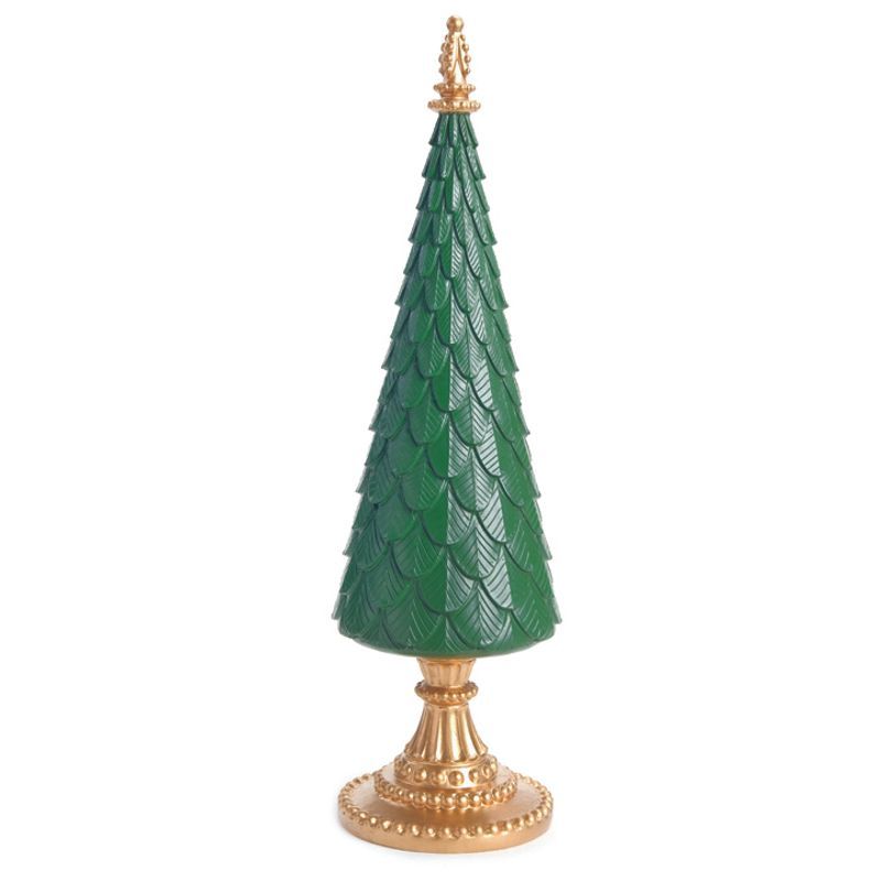 Pinheiro Decorativo Verde Ouro 42cm - 1 Un