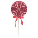 Pick Candy Vermelho Branco 30cm - 1 Un