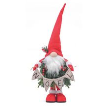 Kringle Decorativo com Faixa Noel Vermelho Verde Branco 60cm - 1 Un