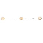 Cordão 20 Leds Bola Craquelada 3AA Amarelo