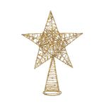 Ponteira de Árvore Estrela Ouro Velho 15cm