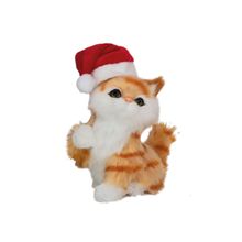 Gatinho Decorativo com Gorro Noel 15cm