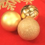 Bolas Lisa Ouro 8cm - 8 Un