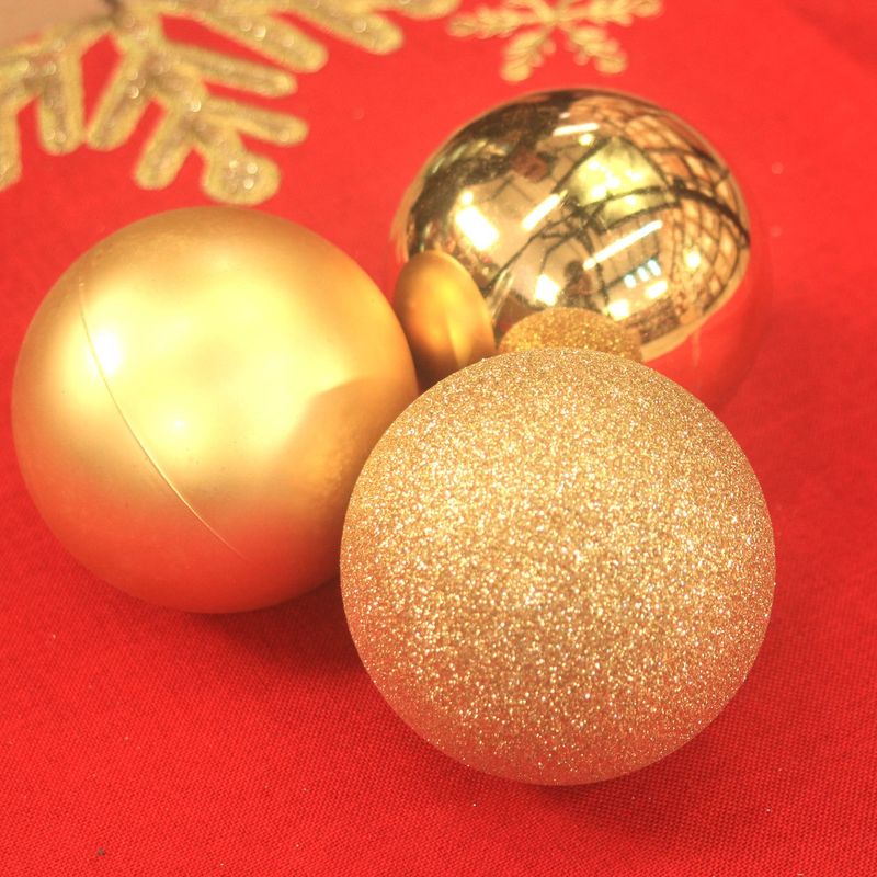 Bolas Lisa Ouro 8cm - 8 Un