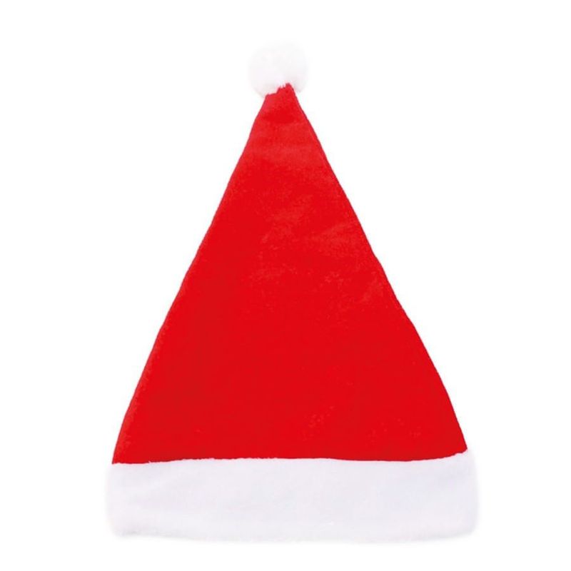 Gorro Papai Noel Vermelho e Branco - 1 Un