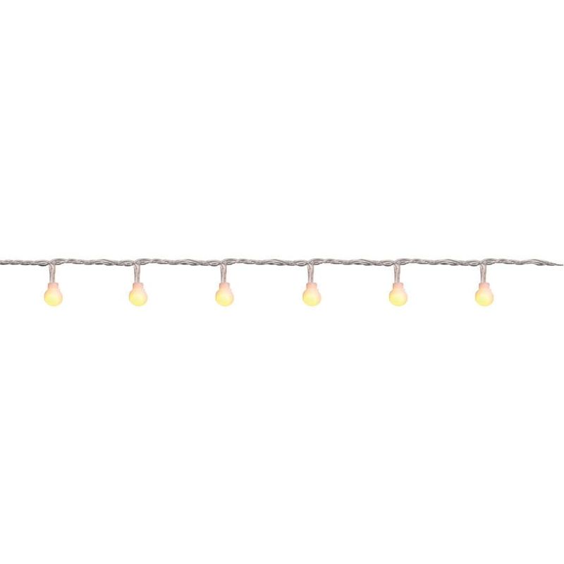 Pisca Pisca com 100 Leds Bola Branco Quente 8 Funções Cordão Incolo 6m 120V