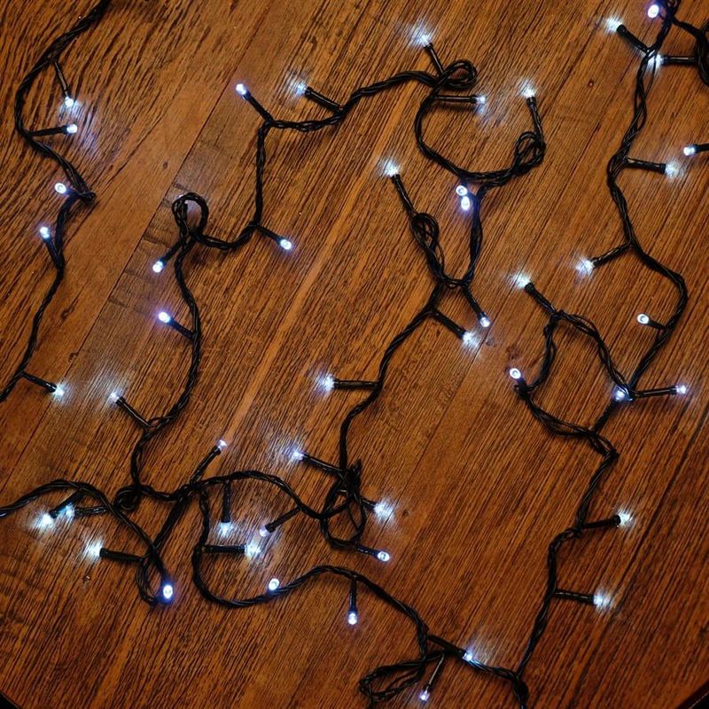 Iluminação de Natal - Pisca Pisca com 200 Leds - Fixa - Fio Verde Branco 127V