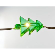 Iluminação de Natal - Pisca Pisca com Árvores 20 Leds 2 Pilha AA Verde Claro