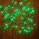 Pisca Pisca com 100 Leds Verde 8 Funções Cordão Verde 6m 120V