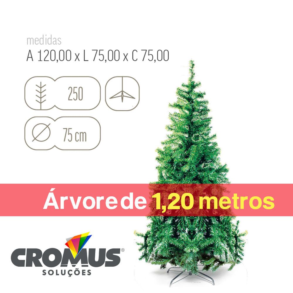 Arvore Natal Dobravel Decoracao Natal C/Enfeite Bolinhas 1,20m