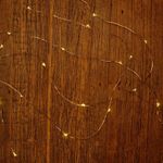 Pisca Pisca com 30 Leds Branco Quente Cordão de Arame 2,94m 2 Pilha