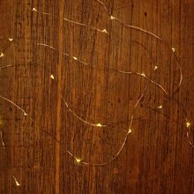 Pisca Pisca com 30 Leds Branco Quente Cordão de Arame 2,94m 2 Pilha