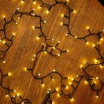 Pisca Pisca com 100 Leds Branco Quente 8 Funções Cordão Incolor 6m 120V