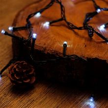 Pisca de Natal com 100 Leds-8F-Fio Verde Branca 220V (Cordões) - 1 Un