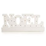 Hollywood - Noel Na Base Branco com 23 Leds P (10x30cm)