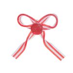 Enfeite Laço Balinha Vermelho e Branco - 1 Un