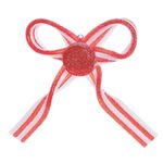 Enfeite Laço Balinha Vermelho e Branco - 1 Un
