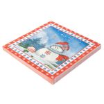 Guardanapo Folha Dupla Boneco de Neve 32x32cm - 20 un