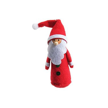 Enfeite Pendurar Papai Noel Vermelho Jogo com 4 Unidades - Ref 1923580  Cromus - CCS Decorações