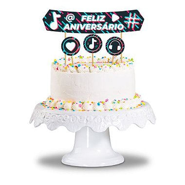 Fiesta Topo de bolo de aniversário de 18 anos - Artigos de bolo Fiesta de  verão mexicano com glitter dourado - aos 18 anos - Decoração de festa de  aniversário de 18