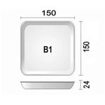 Spuma Pacote de Bandejas de Isopor B1 Leve-Leve branco com 400 unidades