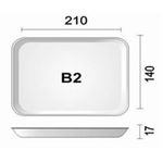 Spuma Pacote de Bandejas de Isopor B2 Leve-Leve branco com 400 unidades