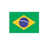 Copa bandeira papel Brasil 14 por 21 pacote com 30 unidades.