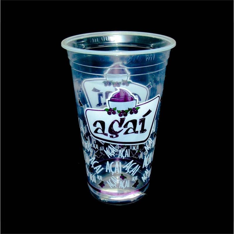 Rioplastic Copo 400ml Açaí Transparente Polipropileno Com 1000 unidades