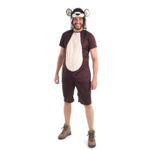 Fantasia Monkey Masculino Curto Adulto - Carnaval G