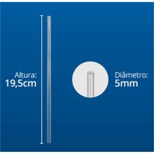 Strawplast Canudo Bio Comum 5x19,5 Transparente com 6x500 unidades - Castropil