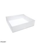 Yinpack Caixa com Tampa Transparente Quadrada Número 06 Branca com 10 unidades