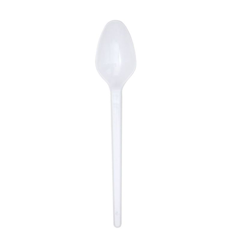 Plastfood Colher Sobremesa Branca com 1000 unidades