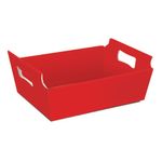 Packpél Cesta Papel Vermelho Média com 10 unidades