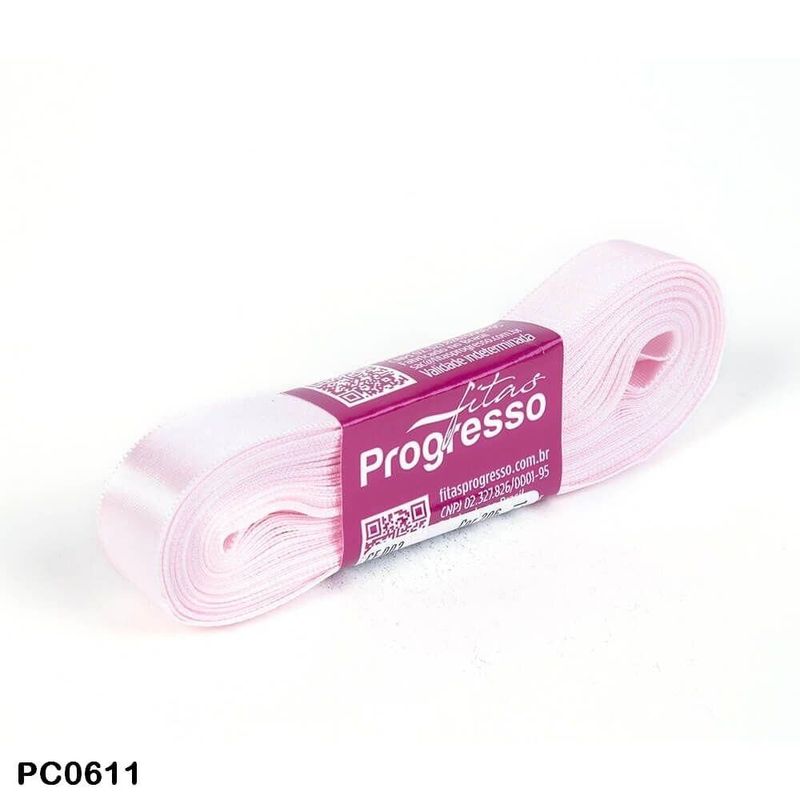 Progresso Fita Cetim N.03 Cor 206 Rosa Claro com 10