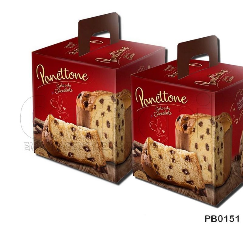 Pris (PD92) Caixa de Panetone de Chocolate 500g com 50 unidades