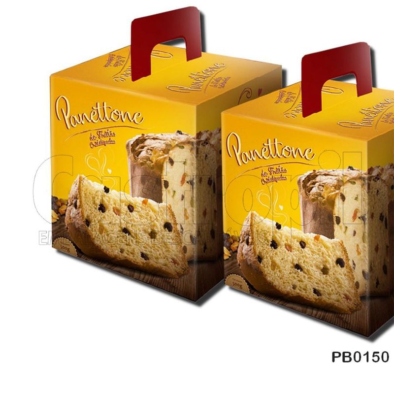 Pudim De Panetone Caixa Panetone Tradicional 500g Pacote Com 50 Unidades