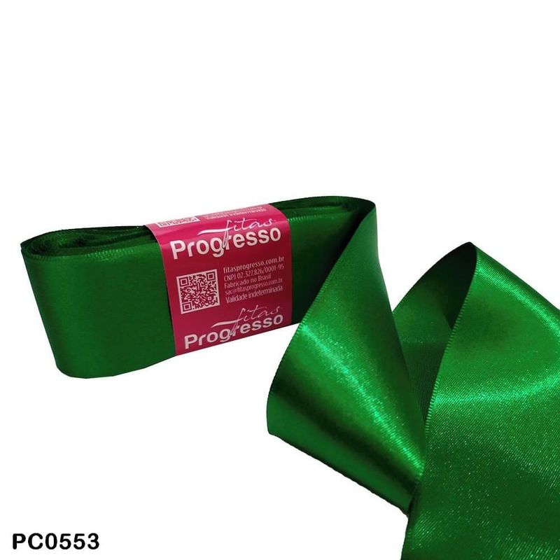 Progresso Fita Cetim número 09 Cor 217 Verde Bandeira Com 10 unidades