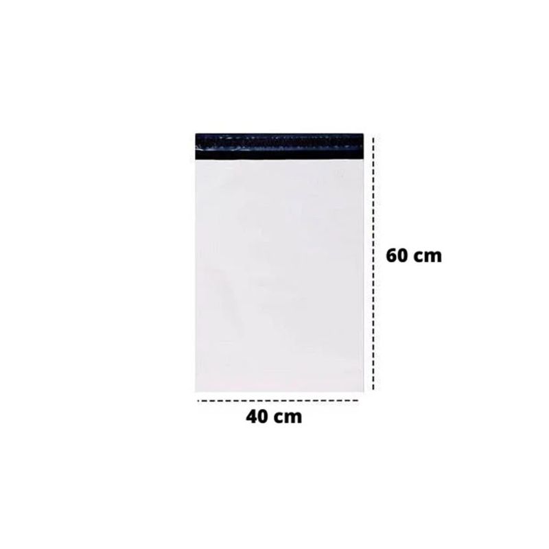 Envelope de Segurança E-commerce PR 40x60+4 com 20 unidades.